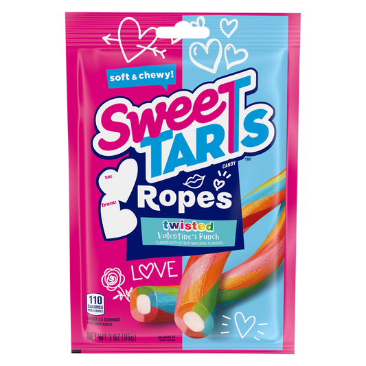 SweeTARTS Valentine's Punch Twisted Ropes 3oz