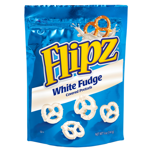 Flipz White Fudge Covered Pretzels 5oz