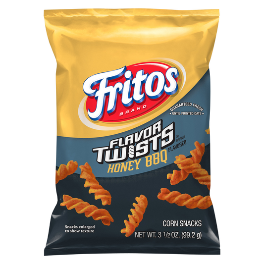 Fritos Flavor Twists Honey BBQ Corn Chips 3.5oz
