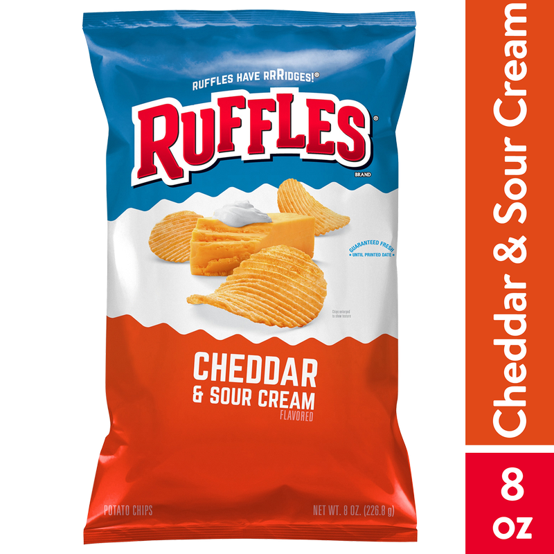 Ruffles Cheddar & Sour Cream Potato Chips 8oz