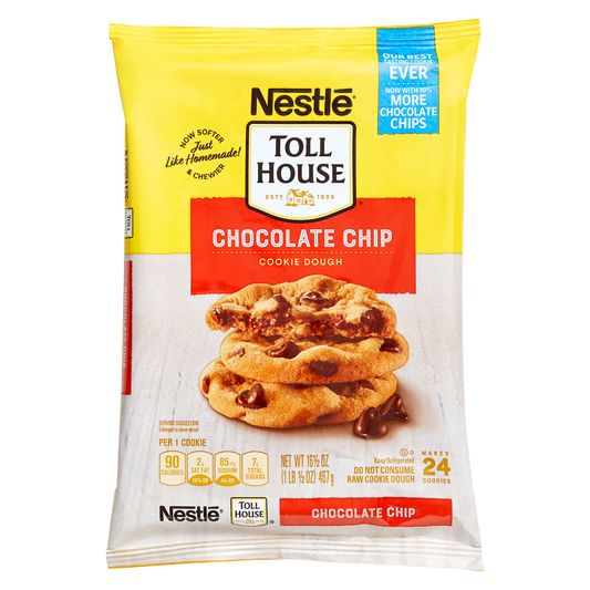 Nestle Toll House Chocolate Chip Cookie Ready to Bake Dough - 24ct/16.5oz