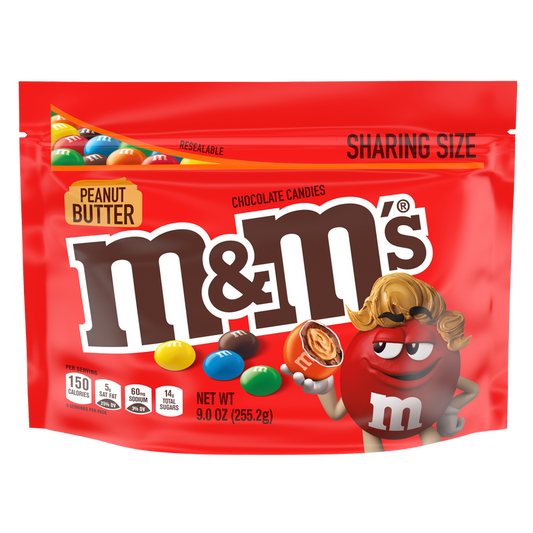 M&M's Peanut Butter Milk Chocolate Candies 9oz