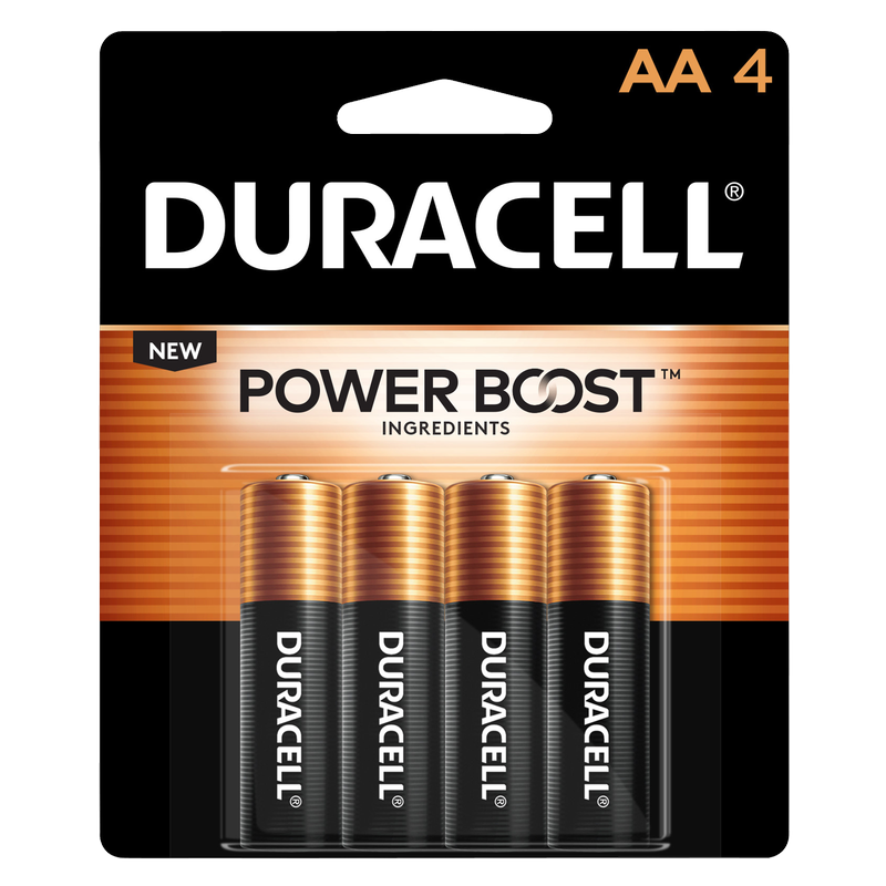 4ct Duracell 4ct Coppertop AA Battery