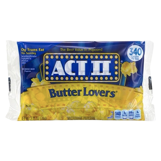Act II Butter Lovers Popcorn 2.75oz