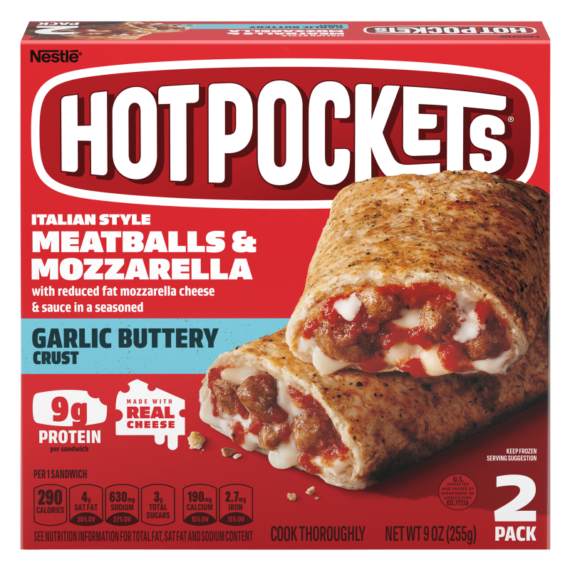 Hot Pockets Meatball & Mozzarella 2ct 9oz